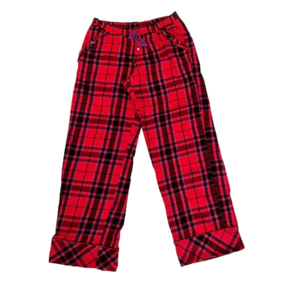 Victoria's Secret Other - Victoria’s Secret Red And Purple Flannel Pajama/Lounge Pant Sz S/P